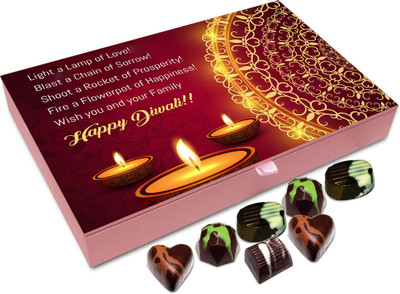

Chocholik Diwali Gift Box - Have A Glorious Diwali Chocolate Box - 12pc Truffles(144 g)