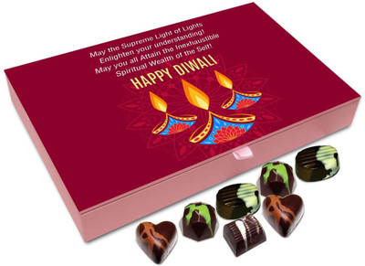 

Chocholik Diwali Gift Box - May The Supreme Light Of Diwali Enlighten You With Health And Wealth Chocolate Box - 12pc Truffles(144 g)