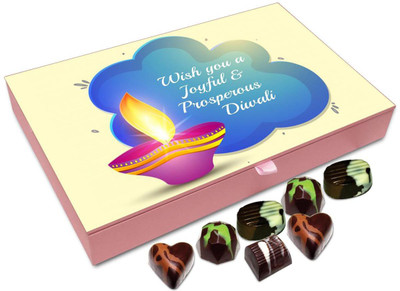 

Chocholik Diwali Gift Box - Wish A Very Joyful And Prosperous Diwali Chocolate Box - 12pc Truffles(144 g)