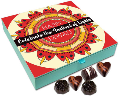 

Chocholik Diwali Gift - Diwali The Festival Of Lights Chocolate Box - 9pc Truffles(108 g)