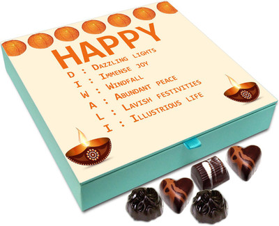 

Chocholik Diwali Gift Box - Have A Dazzling Diwali Chocolate Box - 9pc Truffles(108 g)