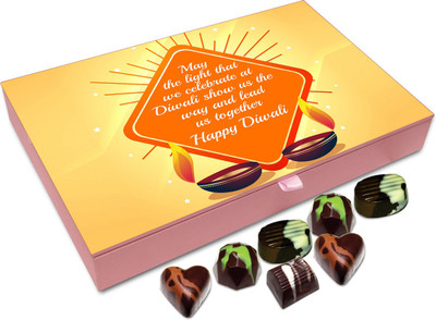 

Chocholik Diwali Gift Box - May The Diwali Light Lead Us Together Chocolate Box - 12pc Truffles(144 g)