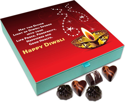 

Chocholik Diwali Gift - On This Diwali Spread Happiness Everywhere Chocolate Box - 9pc Truffles(108 g)