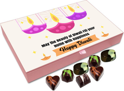 

Chocholik Diwali Gift Box - May The Beauty Of Diwali Fill Your Home With Happiness Chocolate Box - 12pc Truffles(144 g)