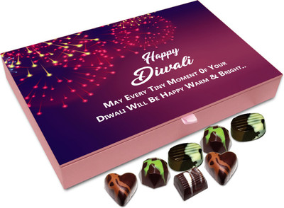 

Chocholik Diwali Gift - May Every Tiny Moment Of Diwali Be Warm And Bright Chocolate Box - 12pc Truffles(144 g)