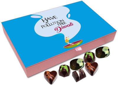 

Chocholik Diwali Gift - Have A Pollution Free Diwali All Of You Chocolate Box - 12pc Truffles(144 g)