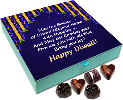 

Chocholik Diwali Gift Box - May This Diwali God Presents You With Everything You Desire Chocolate Box - 9pc Truffles(108 g)