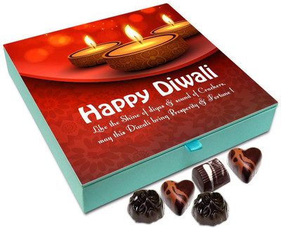 

Chocholik Diwali Gift Box - May The Auspicious Diwali Bring Prosperity And Fortune Chocolate Box - 9pc Truffles(108 g)