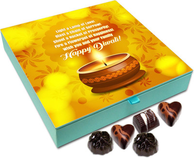 

Chocholik Diwali Gift - Wish You And Your Family A Very Charming Deepawali Chocolate Box - 9pc Truffles(108 g)