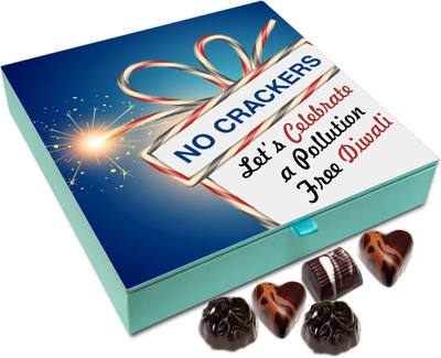 

Chocholik Diwali Gift - This Diwali With Lots Of Sweets, Lights And Love Chocolate Box - 9pc Truffles(108 g)