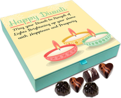 

Chocholik Diwali Gift Box - May This Diwali Brighten Your Home With Happiness Chocolate Box - 9pc Truffles(108 g)