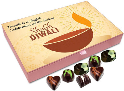 

Chocholik Diwali Gift - Diwali Is A Joyful Celebration Of The Victory Chocolate Box - 12pc Truffles(144 g)