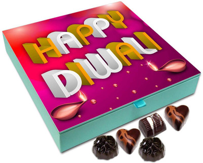 Chocholik Diwali Gift Box - Happy Diwali To All The Wonderful Teachers Chocolate Box - 9pc Truffles(108 g)
