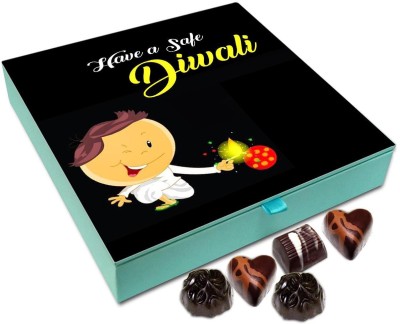 

Chocholik Diwali Gift - Have A Safe And Pollution Less Diwali Chocolate Box - 9pc Truffles(108 g)