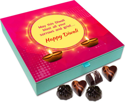 

Chocholik Diwali Gift - May This Diwali Blasts All Your Sorrows Chocolate Box - 9pc Truffles(108 g)