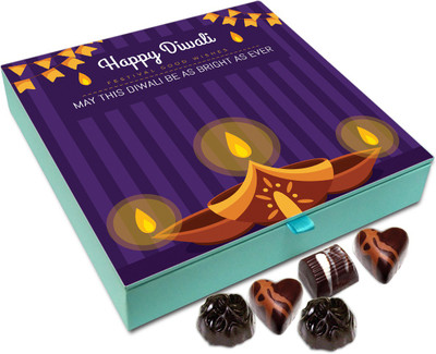 

Chocholik Diwali Gift Box - May This Diwali Be As Bright As Ever Chocolate Box - 9pc Truffles(108 g)