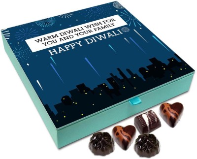 

Chocholik Diwali Gift - Warm Diwali Wish For You And Your Family Chocolate Box - 9pc Truffles(108 g)