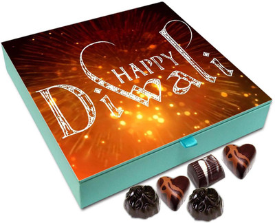 

Chocholik Diwali Gift Box - Happy Diwali My Friends Chocolate Box - 9pc Truffles(108 g)