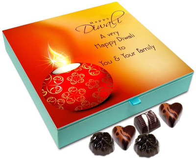 

Chocholik Diwali Gift Box - Have A Safe And Sparkling Diwali Chocolate Box - 9pc Truffles(108 g)