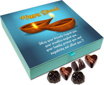 

Chocholik Diwali Gift - May This Diwali Be The One That Helps You Earn Lots Of Respect Chocolate Box - 9pc Truffles(108 g)