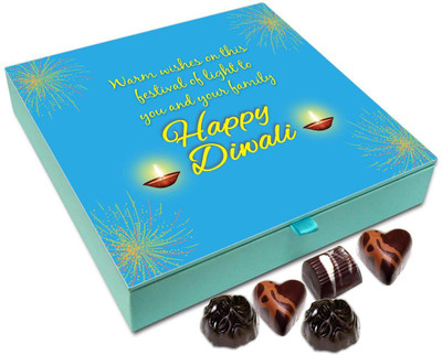 

Chocholik Diwali Gift Box - Warm Wishes For The Diwali Festival Chocolate Box - 9pc Truffles(108 g)