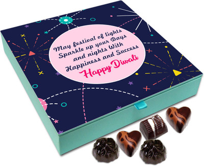 

Chocholik Diwali Gift - May This Diwali Sparkle Up Your Life Chocolate Box - 9pc Truffles(108 g)