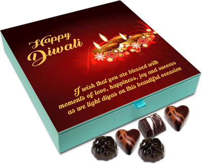 

Chocholik Diwali Gift - I Wish You Are Blessed With Moments Of Love This Diwali Chocolate Box - 9pc Truffles(108 g)