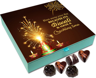 

Chocholik Diwali Gift - Have An Amazing Time This Diwali Chocolate Box - 9pc Truffles(108 g)