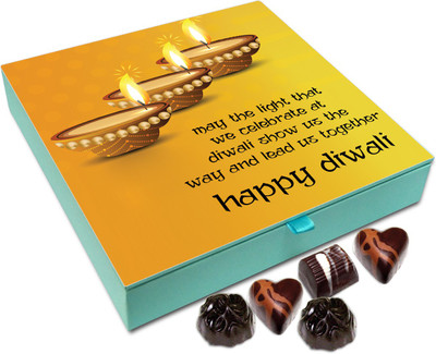 

Chocholik Diwali Gift Box - May The Deepawali Light Lead Us Together Chocolate Box - 9pc Truffles(108 g)