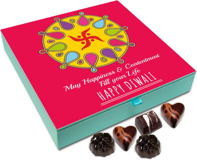 

Chocholik Diwali Gift - May This Deepavali Fill Your Life With Happiness And Contentment Chocolate Box - 9pc Truffles(108 g)