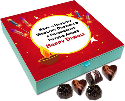 

Chocholik Diwali Gift Box - Shoot A Rocket Of Happiness Happy Diwali Chocolate Box - 9pc Truffles(108 g)