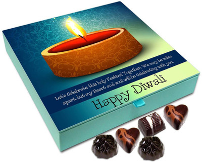 

Chocholik Diwali Gift Box - Lets Celebrate The Holy Festival Together Chocolate Box - 9pc Truffles(108 g)