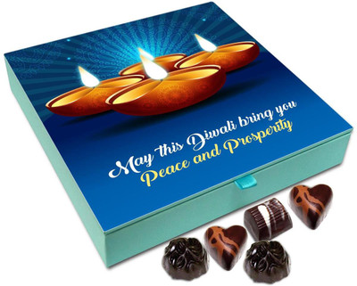 

Chocholik Diwali Gift Box - May The Auspicious Diwali Bring Peace And Prosperity Chocolate Box - 9pc Truffles(108 g)
