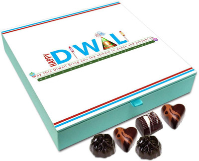 

Chocholik Diwali Gift Box - Have A Safe Diwali Chocolate Box - 9pc Truffles(108 g)