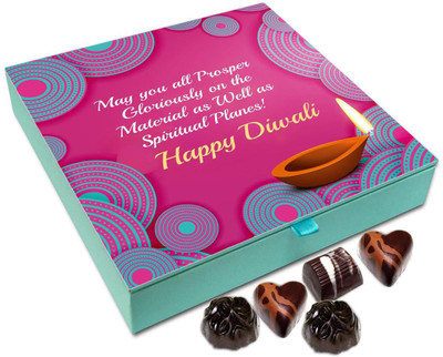 

Chocholik Diwali Gift Box - May This Diwali Brings Luck For You To Prosper Chocolate Box - 9pc Truffles(108 g)