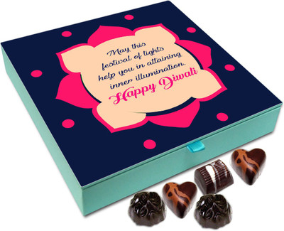 

Chocholik Diwali Gift - May This Diwali Enlighten Your Life Chocolate Box - 9pc Truffles(108 g)
