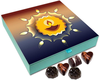 

Chocholik Diwali Gift Box - May The Light Of Diwali Bring Positivity In Your Life Chocolate Box - 9pc Truffles(108 g)