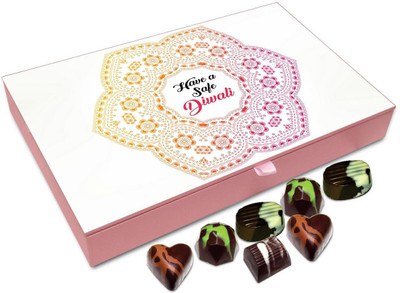 

Chocholik Diwali Gift Box - Have A Safe And Pollution Free Deepawali Chocolate Box - 12pc Truffles(144 g)
