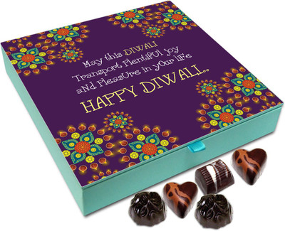 

Chocholik Diwali Gift Box - May This Diwali Transport Plentiful Joy Into Your Life Chocolate Box - 9pc Truffles(108 g)