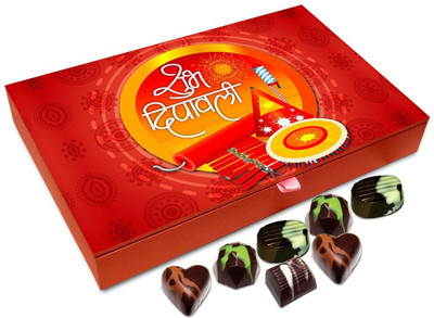 

Chocholik Diwali Gift Box - May This Diwali Bring Lots Of Peace And Prosperity Chocolate Box - 12pc Truffles(144 g)