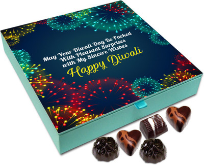 

Chocholik Diwali Gift - May Your Diwali Day Be Filled With Pleasant Surprises Chocolate Box - 9pc Truffles(108 g)