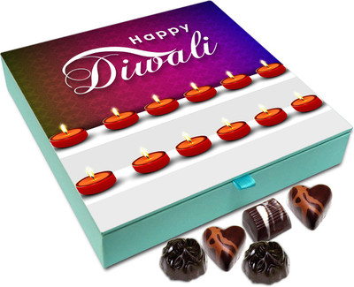 

Chocholik Diwali Gift - Happy Diwali To All My Near And Dear Chocolate Box - 9pc Truffles(108 g)