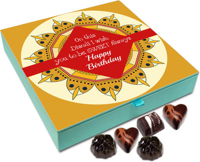 

Chocholik Diwali Gift Box - Wishing You And Everyone In Your Life Happy Diwali Chocolate Box - 9pc Truffles(108 g)