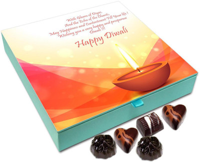 

Chocholik Diwali Gift - May This Diwali Fill Your Life With Happiness And Contentment Chocolate Box - 9pc Truffles(108 g)