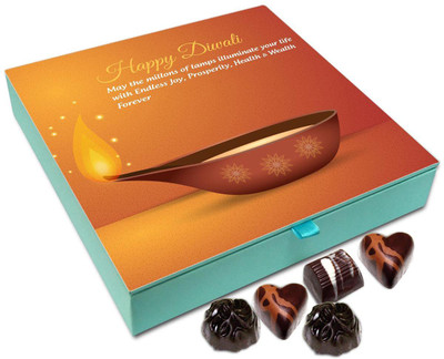 

Chocholik Diwali Gift Box - May The Lamps Of Diwali Illuminate Your Life Chocolate Box - 9pc Truffles(108 g)