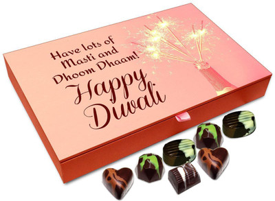

Chocholik Diwali Gift Box - Have Lots Of Fun This Diwali Chocolate Box - 12pc Truffles(144 g)