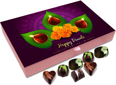 

Chocholik Diwali Gift Box - Diwali Wishes To All My Super Friends Chocolate Box - 12pc Truffles(144 g)