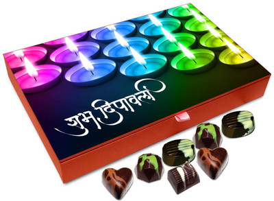 

Chocholik Diwali Gift Box - Have A Very Happy Diwali Chocolate Box - 12pc Truffles(144 g)