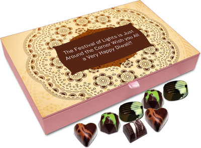 

Chocholik Diwali Gift Box - Wish You All A Very Happy And Joyous Deepawali Chocolate Box - 12pc Truffles(144 g)