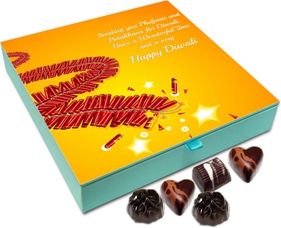 

Chocholik Diwali Gift Box - Have A Wonderful Time And A Very Happy Diwali Chocolate Box - 9pc Truffles(108 g)